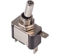 Тумблер REXANT 12v 20а (3c) on-off однополюсный с синей led подсветкой (asw-07d) 36-4331