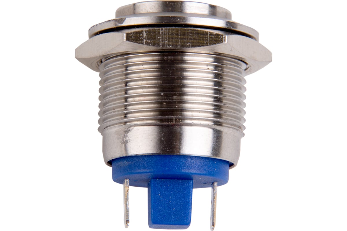 Антивандальная кнопка REXANT ø19, без фиксации, 2с, off-(on), выпуклая ...