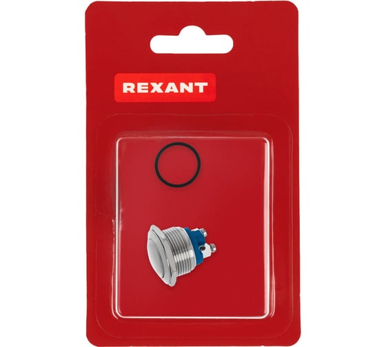 Антивандальная кнопка REXANT d19, без фиксации (2с винт), OFF-(ON), сфера (PBS-28В, A19-A2) 06-0357-B