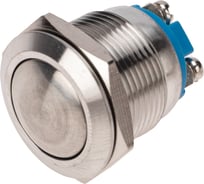 Антивандальная кнопка REXANT d19, без фиксации, 2c винт, OFF-(ON), сфера (PBS-28В, A19-A2), 10 шт. 36-3410