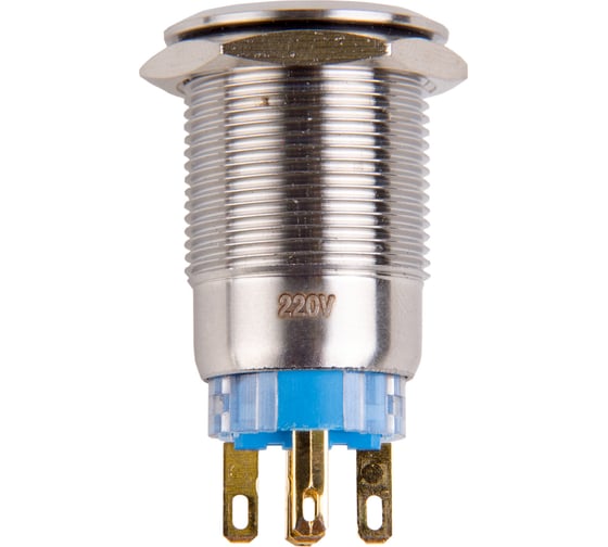 Антивандальная кнопка REXANT d19, 12В, без фиксации (5с), (ON)-OFF/(OFF)-ON, зеленая, 10 шт. 36-3433