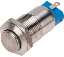 Антивандальная кнопка REXANT d12, без фиксации (2с), OFF-(ON), выпуклая (A12-B2), 10 шт. 36-3151