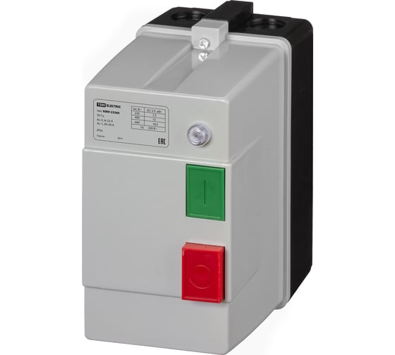 Контактор TDM ELECTRIC КМН23260 32А в оболочке с индикатором Ue=220В/АС3 IP54 SQ0709-0029