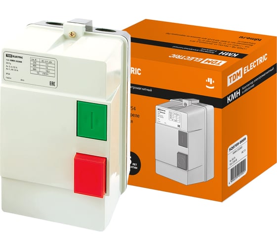 Контактор TDM ELECTRIC КМН23260 32А в оболочке Ue=220В/АС3 IP54 SQ0709-0009