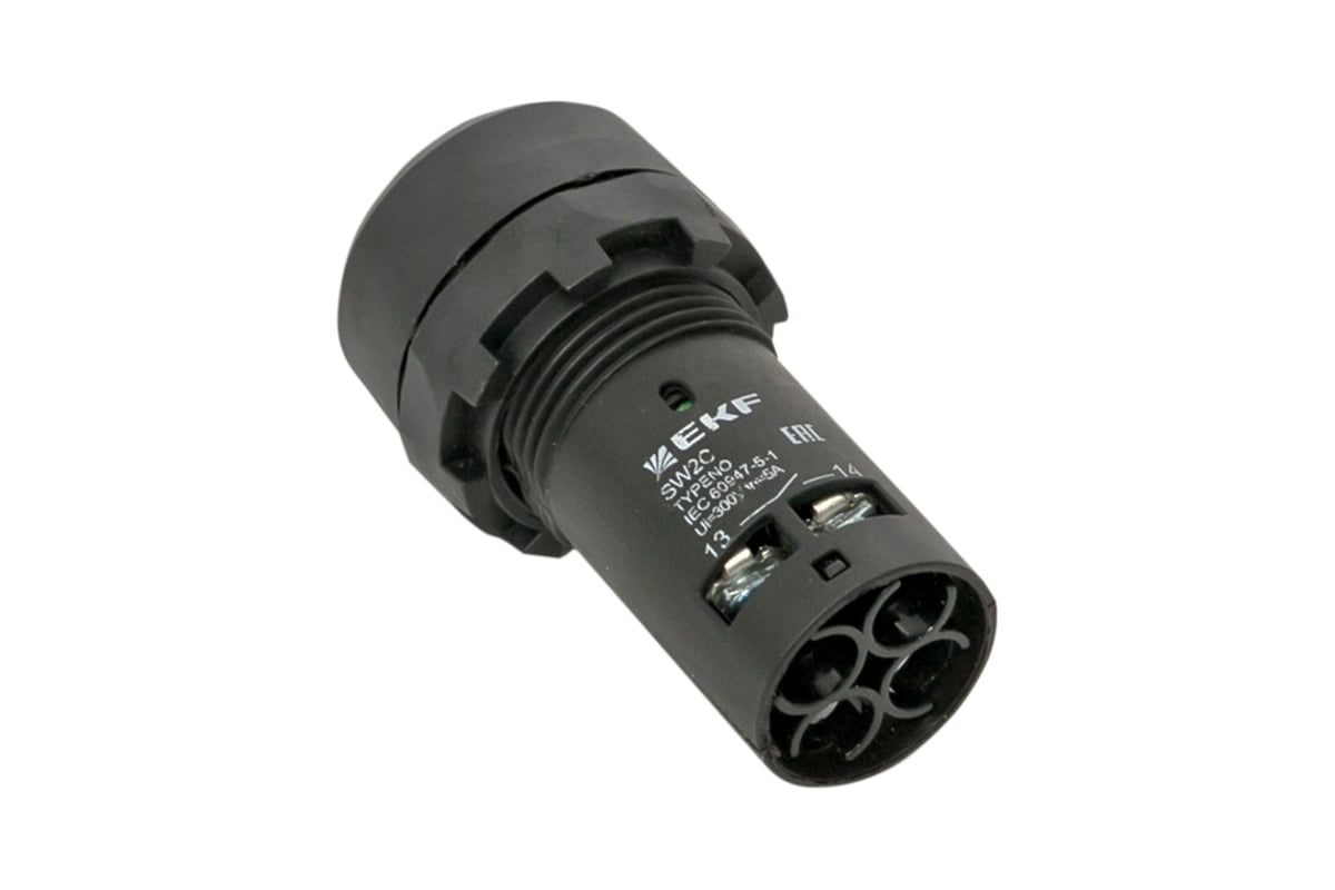 Зеленая кнопка EKF SW2C-10D с подсветкой неон 1нз+1р IP54 PROxima sw2c ...