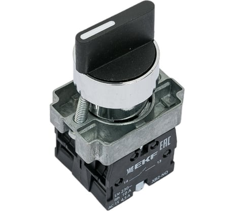 Переключатель EKF BD33 3P короткая ручка 2NO xb2-bd33