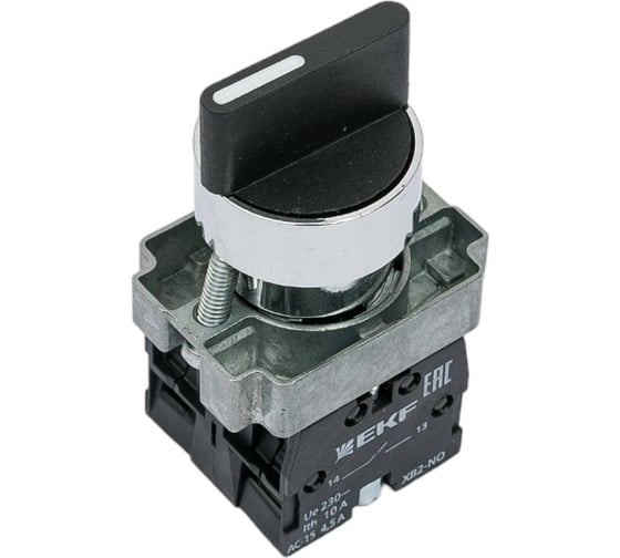Переключатель EKF BD33 3P короткая ручка 2NO xb2-bd33 1