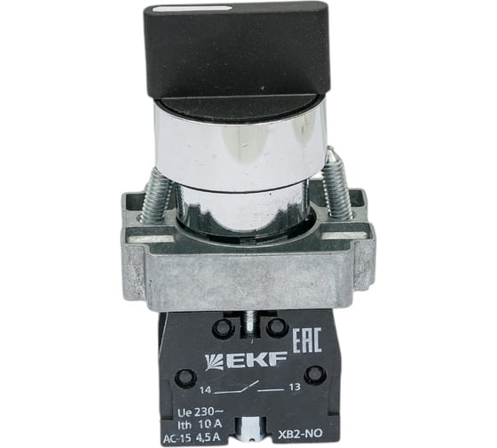 Переключатель EKF BD33 3P короткая ручка 2NO xb2-bd33