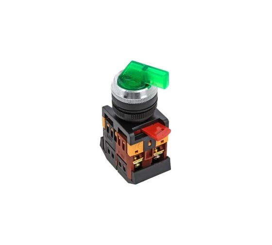 Переключатель EKF ANLC-22 3 полюса зеленый с подсветкой 220В psw-anlc-3p-g-220