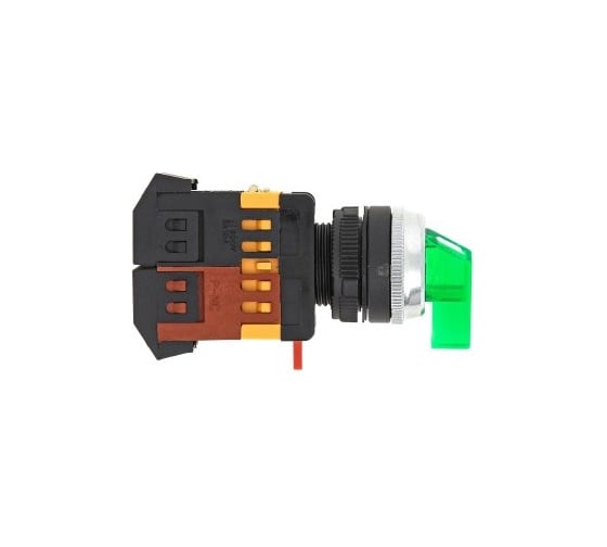 Переключатель EKF ANLC-22 3 полюса зеленый с подсветкой 220В psw-anlc-3p-g-220