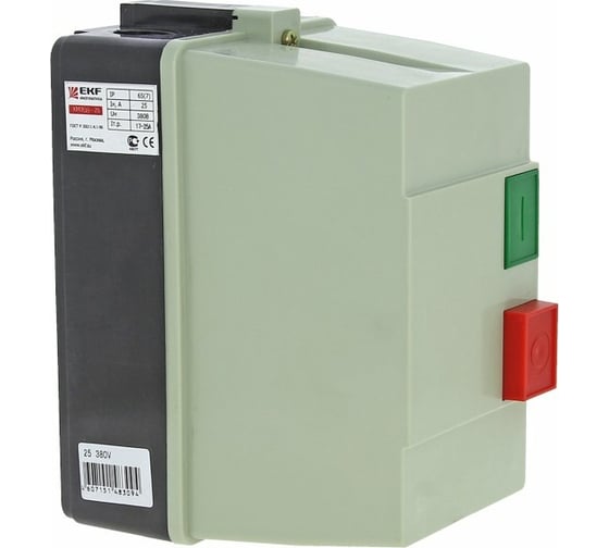 Пускатель в корпусе EKF КМЭ 32А 400В с РТЭ Ir-23-32А IP65 PROxima ctrp-r-32-380v
