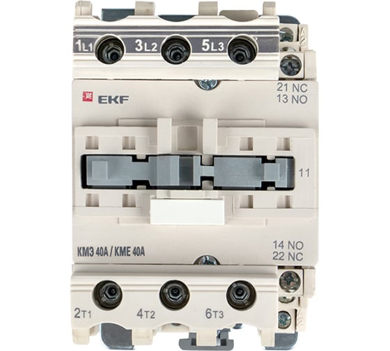Малогабаритный контактор EKF КМЭ 40А 220В NO+NC PROxima ctr-s-40-220