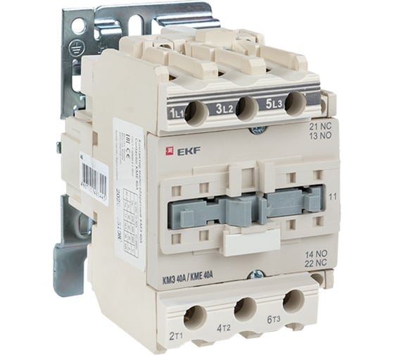 Малогабаритный контактор EKF КМЭ 40А 220В NO+NC PROxima ctr-s-40-220