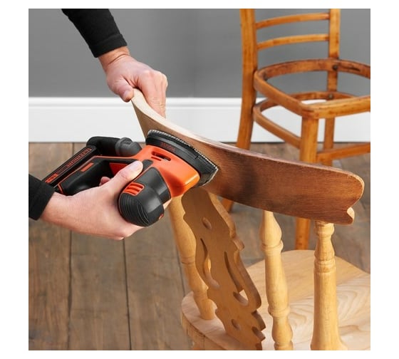 Аккумуляторная вибрационная шлифовальная машина black decker bdcds18n xj