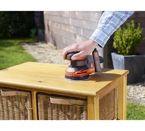 Аккумуляторная вибрационная шлифовальная машина black decker bdcds18n xj
