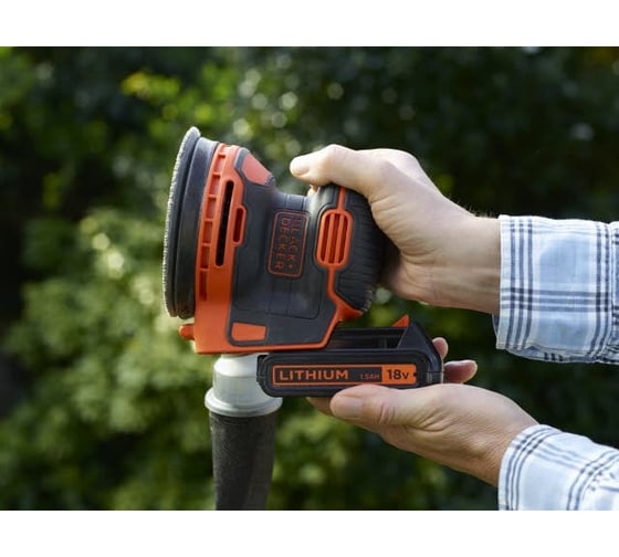 Аккумуляторная вибрационная шлифовальная машина black decker bdcds18n xj