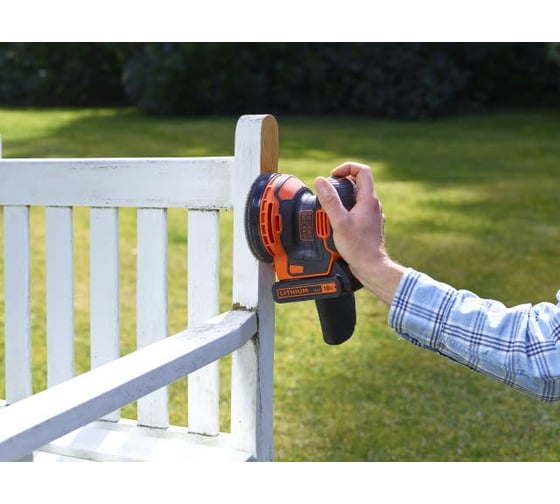 Аккумуляторная вибрационная шлифовальная машина black decker bdcds18n xj