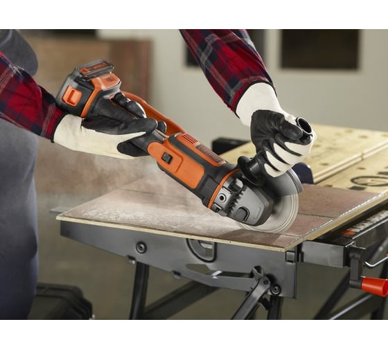 Аккумуляторная углошлифовальная машина black decker bcg720n 18 b li ion без акб