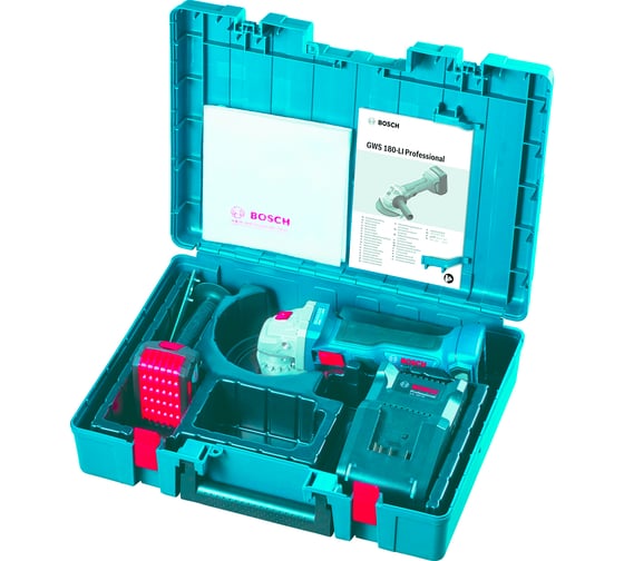 Углошлифовальная машина bosch gws 180 li 06019h90r1