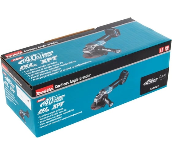 Аккумуляторная угловая шлифовальная машина makita xgt ga013gz