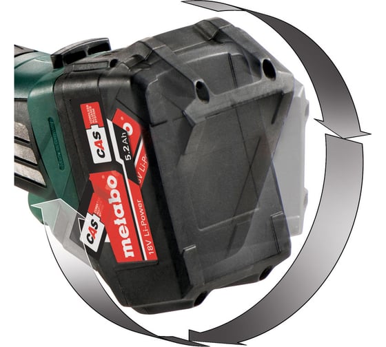 Аккумуляторная угловая шлифовальная машина metabo w 18 ltx 125 t03330