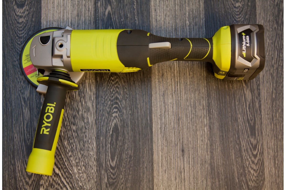 Аккумуляторная угловая шлифмашина Ryobi ONE+ R18AG-0 5133001903 10