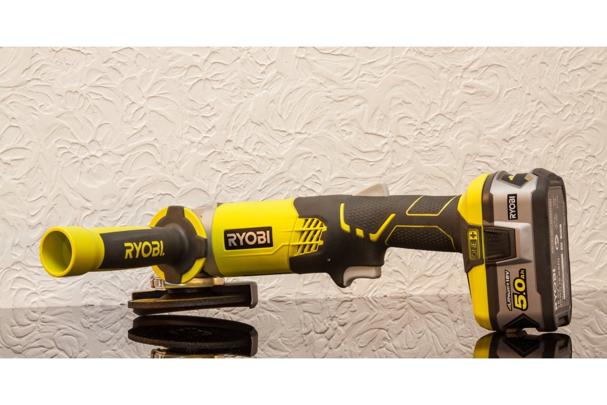 Аккумуляторная угловая шлифмашина Ryobi ONE+ R18AG-0 5133001903 16