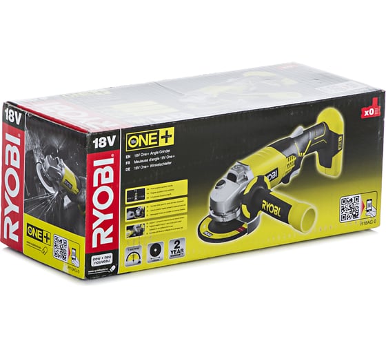 Аккумуляторная угловая шлифмашина Ryobi ONE+ R18AG-0 5133001903 7
