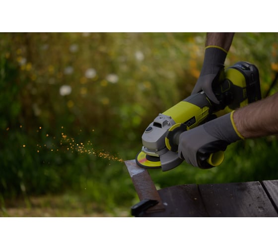 Аккумуляторная угловая шлифмашина Ryobi ONE+ R18AG-0 5133001903 11