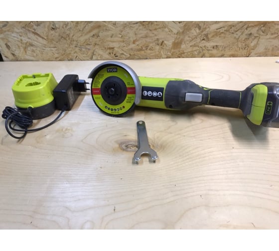 Аккумуляторная угловая шлифмашина Ryobi ONE+ R18AG-0 5133001903 35