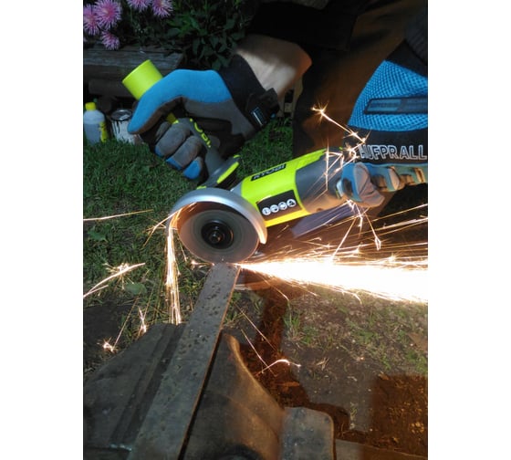 Аккумуляторная угловая шлифмашина Ryobi ONE+ R18AG-0 5133001903 64