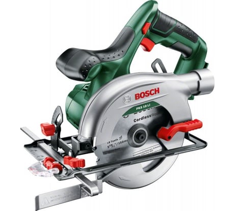 Фото аккумуляторной дисковой пилы Bosch PKS 18 LI 06033B1300 без аккумулятора и зарядного устройства Фото аккумуляторной дисковой пилы Bosch PKS 18 LI 06033B1300 без аккумулятора и зарядного устройства
