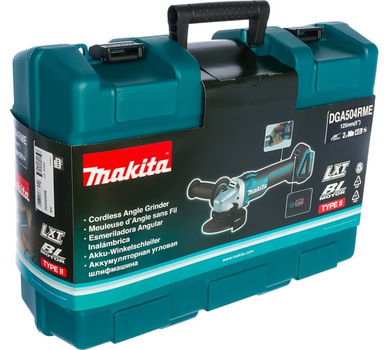Машина шлифовальная угловая аккумуляторная makita dga504rme. Смотреть фото Машина шлифовальная угловая аккумуляторная makita dga504rme. Смотреть картинку Машина шлифовальная угловая аккумуляторная makita dga504rme. Картинка про Машина шлифовальная угловая аккумуляторная makita dga504rme. Фото Машина шлифовальная угловая аккумуляторная makita dga504rme
