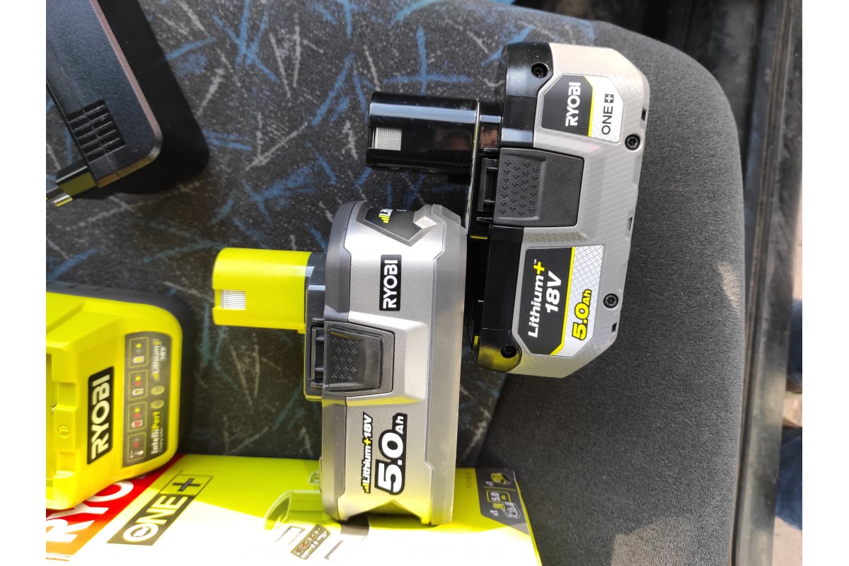 Ryobi аккумулятор 18в. Аккумулятор ryobi one+ rb18l50 5133002433 (18 в; 5 а*ч; li-ion).