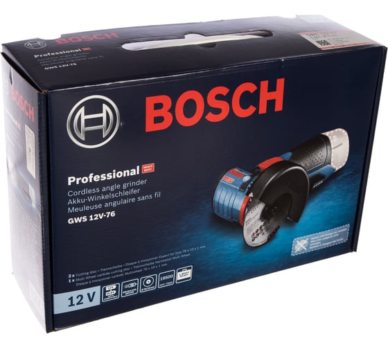 Аккумуляторная угловая шлифмашина Bosch GWS 12V-76 Professional Solo 0.601.9F2.000 6