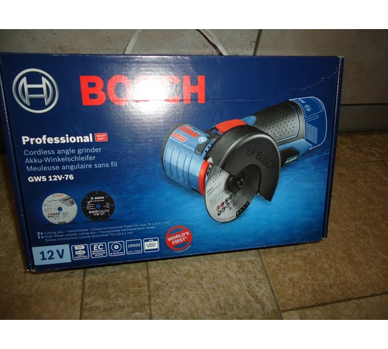 Аккумуляторная угловая шлифмашина Bosch GWS 12V-76 Professional Solo 0.601.9F2.000 19