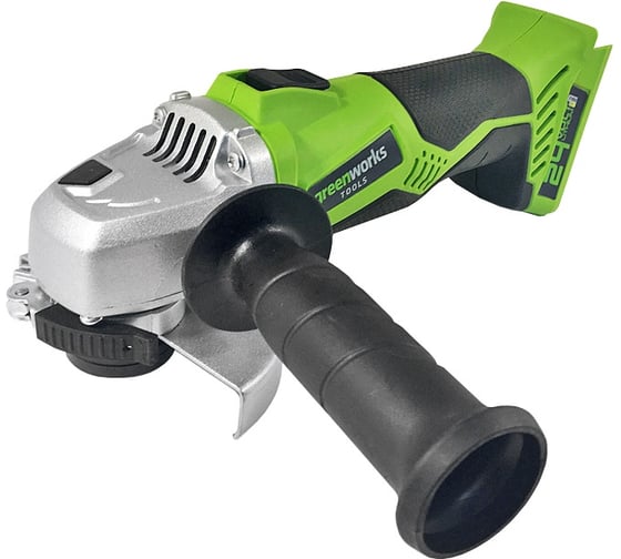 Углошлифовальная машина g24 24v greenworks g24ag