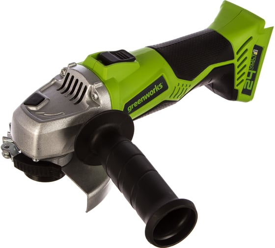 Углошлифовальная машина g24 24v greenworks g24ag