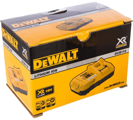 Универсальное зарядное устройство (18-54 В) DEWALT DCB118 3