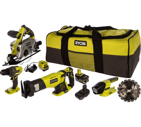 Фото набора инструментов Ryobi ONE+ R18CK4-252S 5133003578 Фото набора инструментов Ryobi ONE+ R18CK4-252S 5133003578