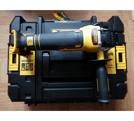 Бесщеточная угловая шлифмашина DEWALT DCG405NT 8