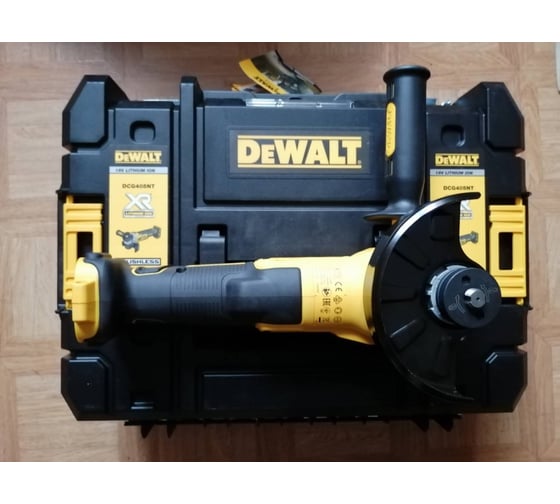 Бесщеточная угловая шлифмашина DEWALT DCG405NT 6