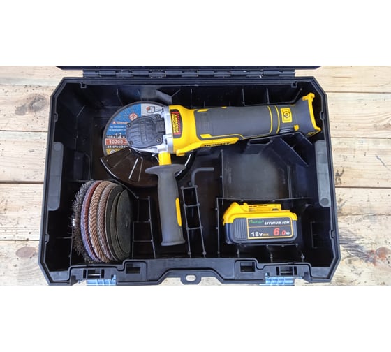 Бесщеточная угловая шлифмашина DEWALT DCG405NT 11