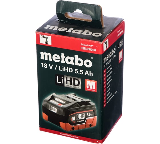 Аккумулятор lihd metabo