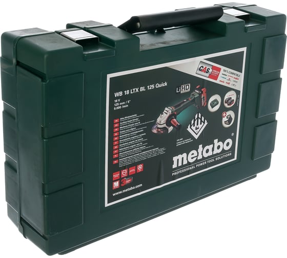 Машина шлифовальная угловая аккумуляторная metabo wb 18 ltx bl 125 quick зу asc55. Смотреть фото Машина шлифовальная угловая аккумуляторная metabo wb 18 ltx bl 125 quick зу asc55. Смотреть картинку Машина шлифовальная угловая аккумуляторная metabo wb 18 ltx bl 125 quick зу asc55. Картинка про Машина шлифовальная угловая аккумуляторная metabo wb 18 ltx bl 125 quick зу asc55. Фото Машина шлифовальная угловая аккумуляторная metabo wb 18 ltx bl 125 quick зу asc55