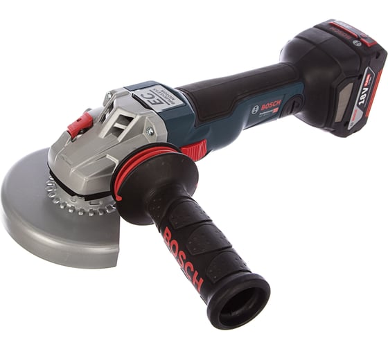 Аккумуляторная угловая шлифовальная машина bosch gws 18v 10