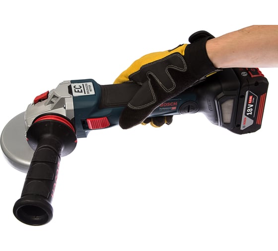Аккумуляторная угловая шлифовальная машина bosch gws 18v 10