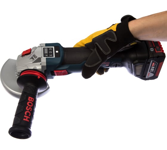 Аккумуляторная угловая шлифовальная машина bosch gws 18v 10