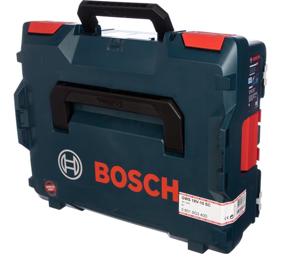 Аккумуляторная угловая шлифовальная машина bosch gws 18v 10