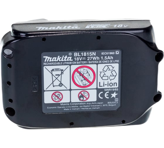 Аккумулятор BL1815N (18В, 1.5 Ач, Li-Ion) Makita 196235-0 11